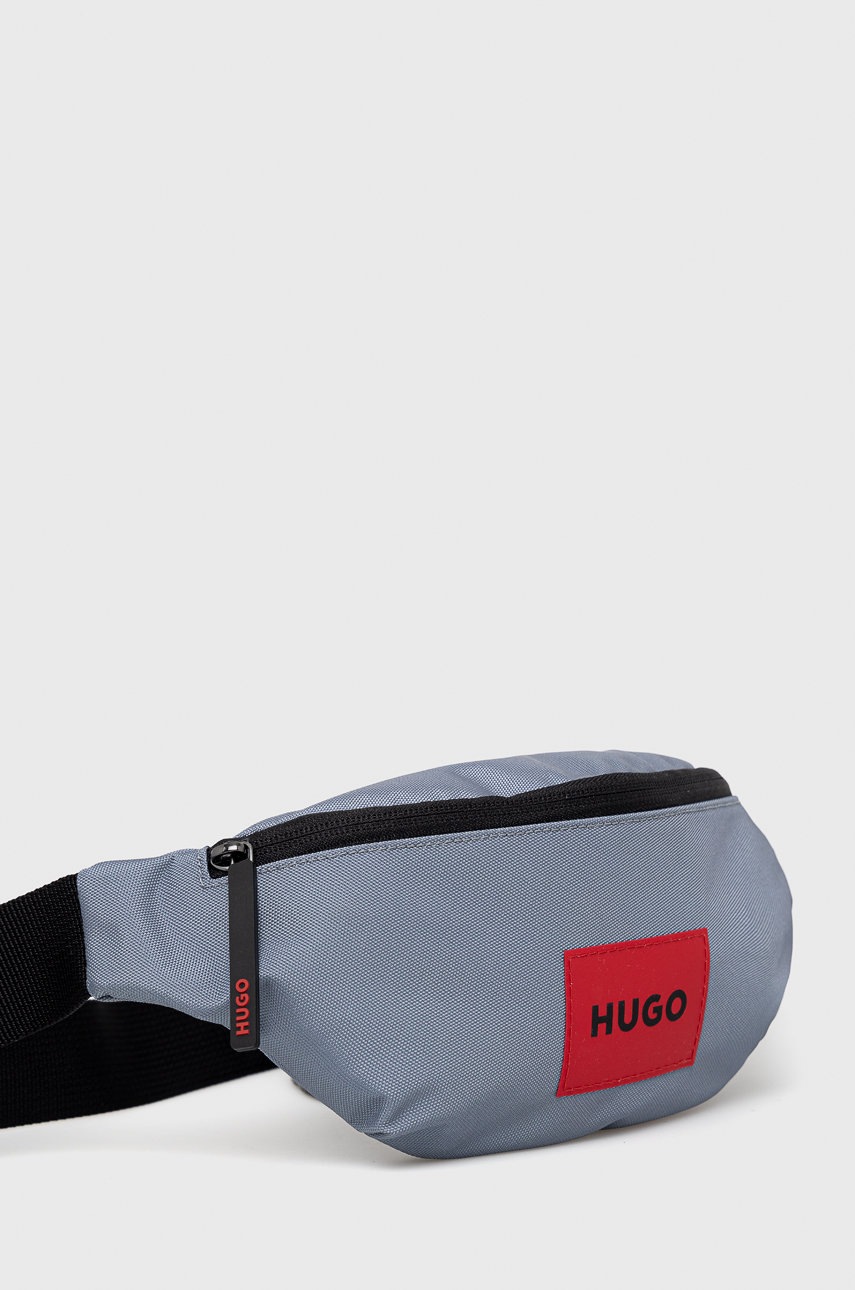 

Сумка на пояс HUGO колір сірий