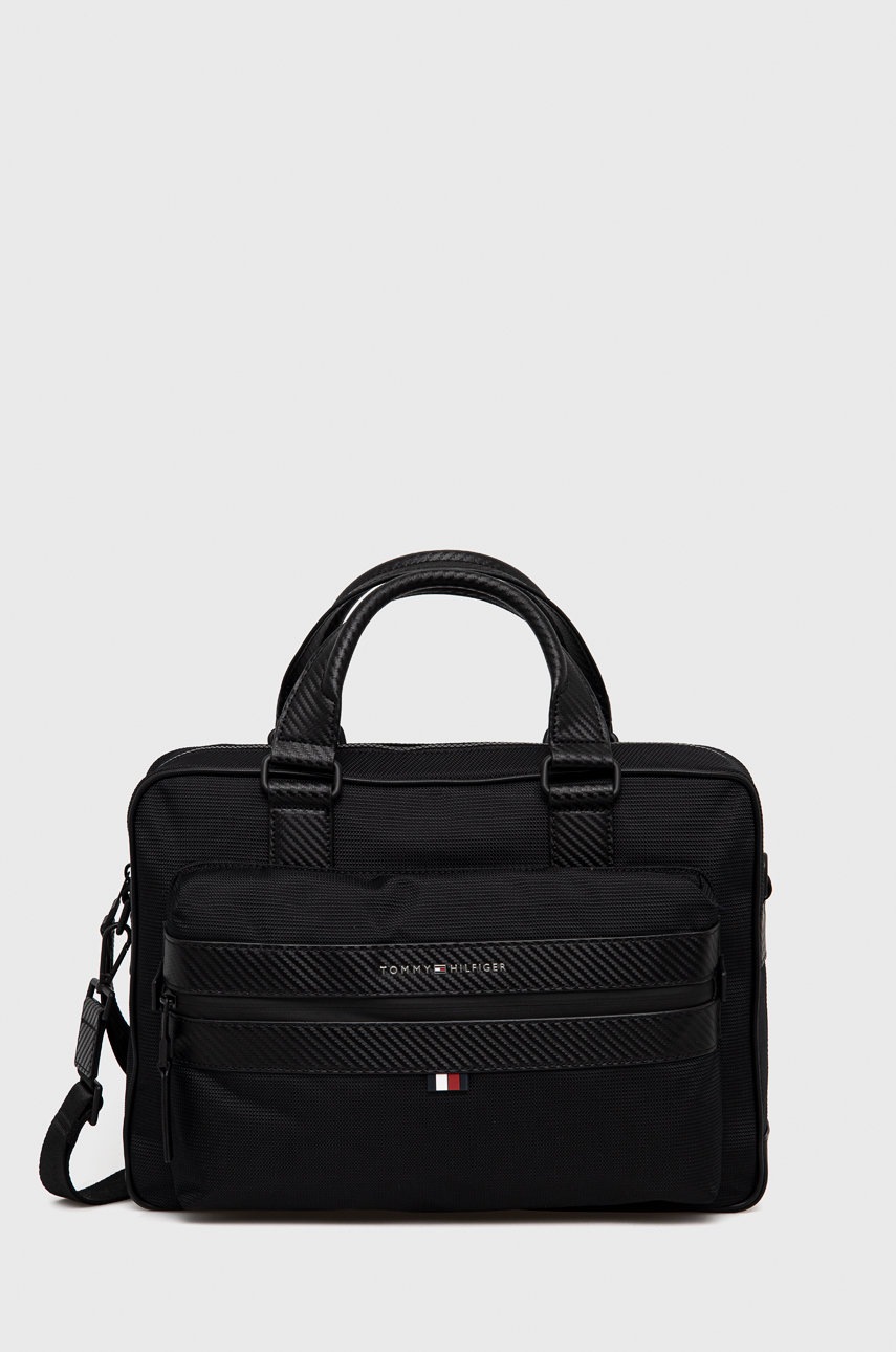 

Чанта Tommy Hilfiger в черно, Черен