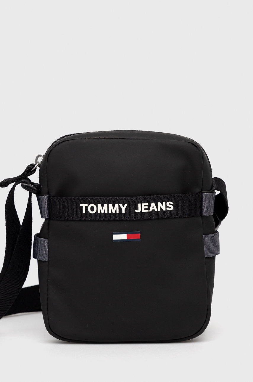 

Чанта през рамо Tommy Jeans в черно, Черен