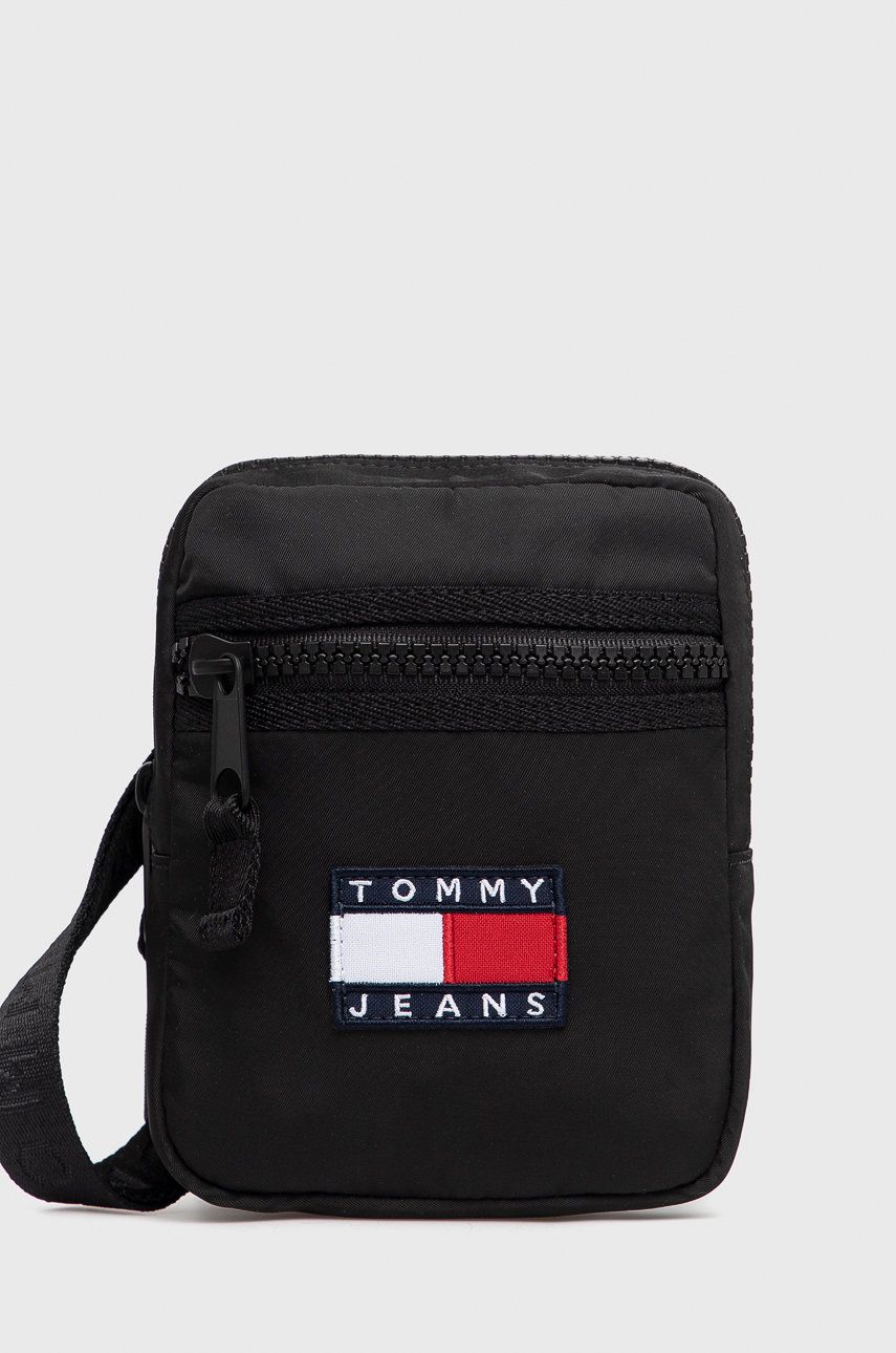Tommy Jeans Borsetă culoarea negru answear.ro imagine 2022 reducere