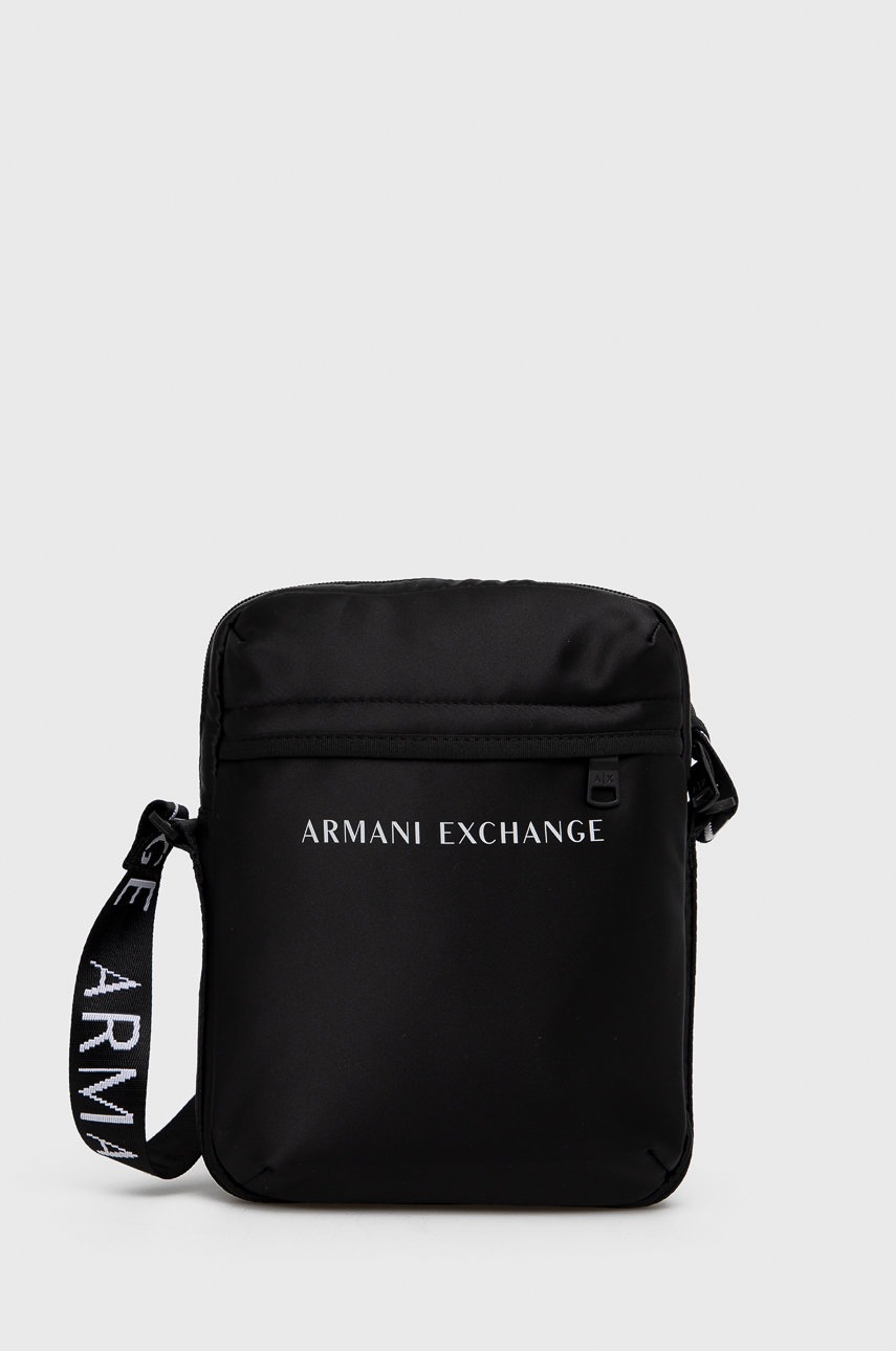 

Чанта през рамо Armani Exchange в черно, Черен