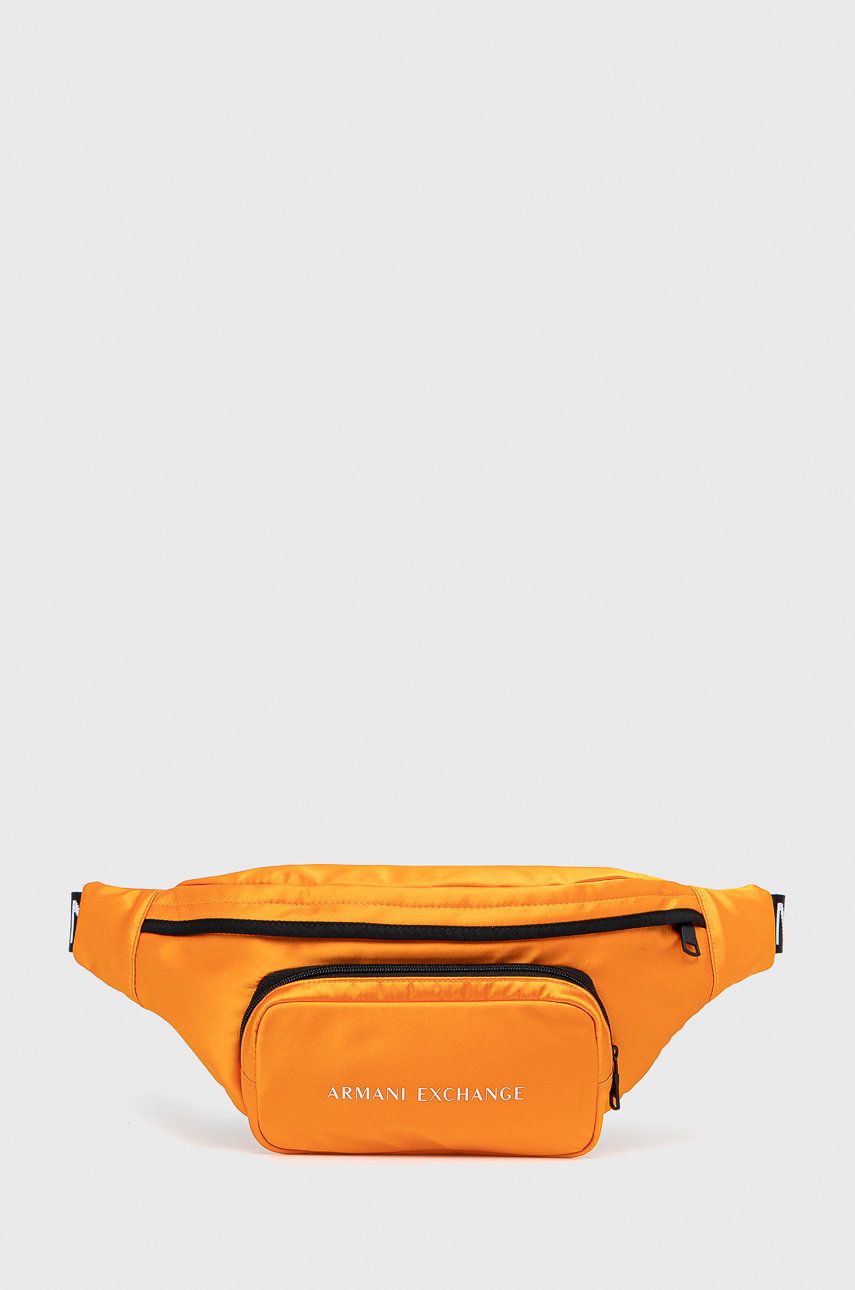 Armani Exchange Borsetă culoarea portocaliu answear.ro imagine 2022 reducere