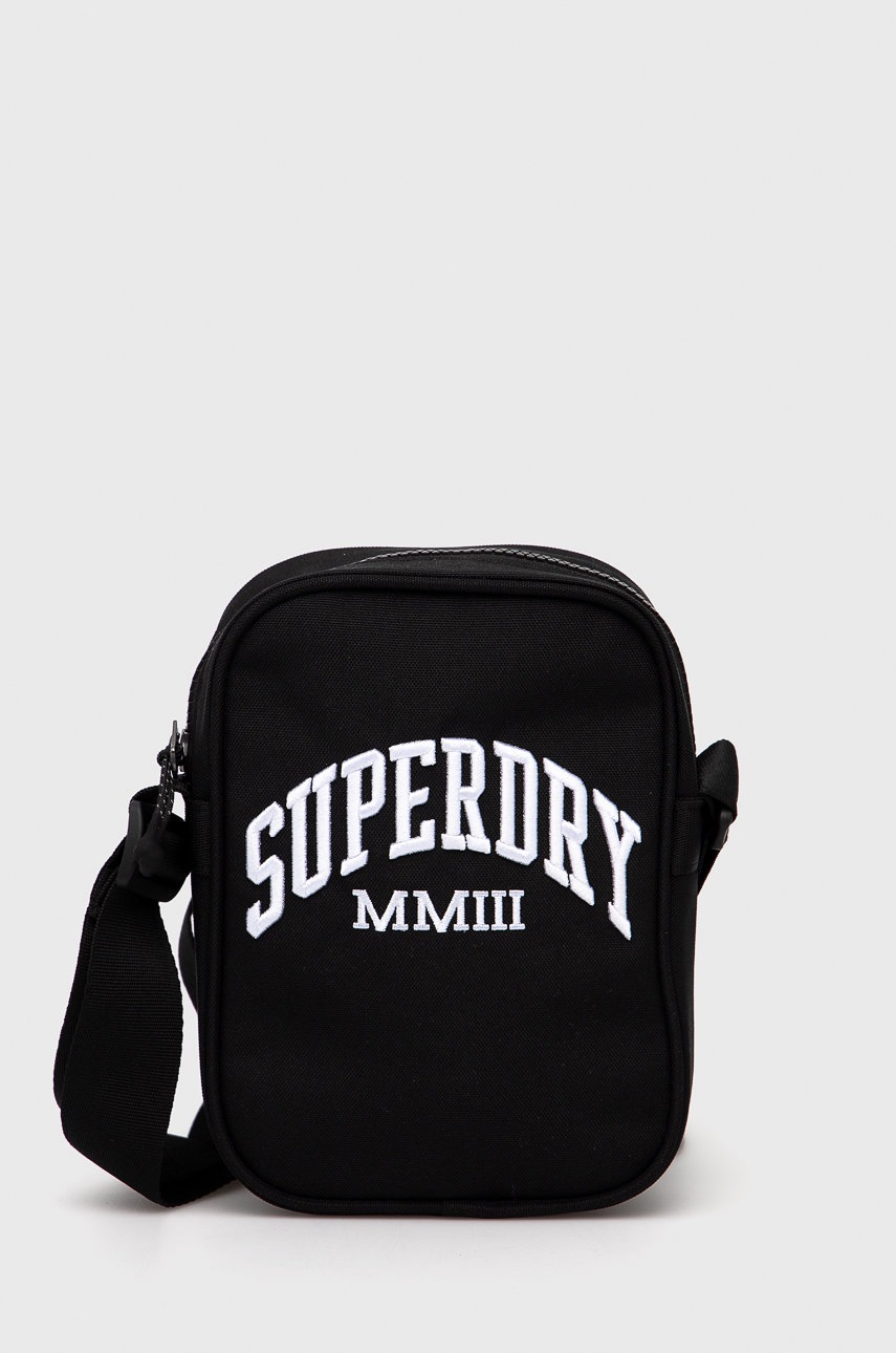 Superdry Borsetă culoarea negru