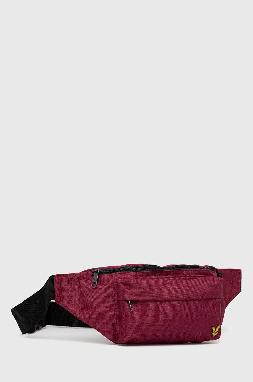 

Сумка на пояс Lyle & Scott колір бордовий