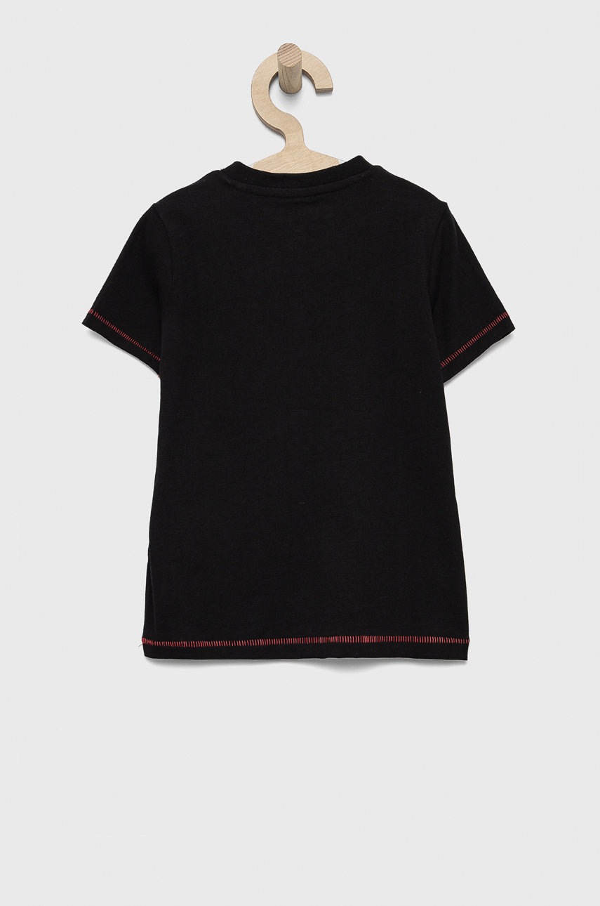 

Детская футболка Guess цвет чёрный с принтом