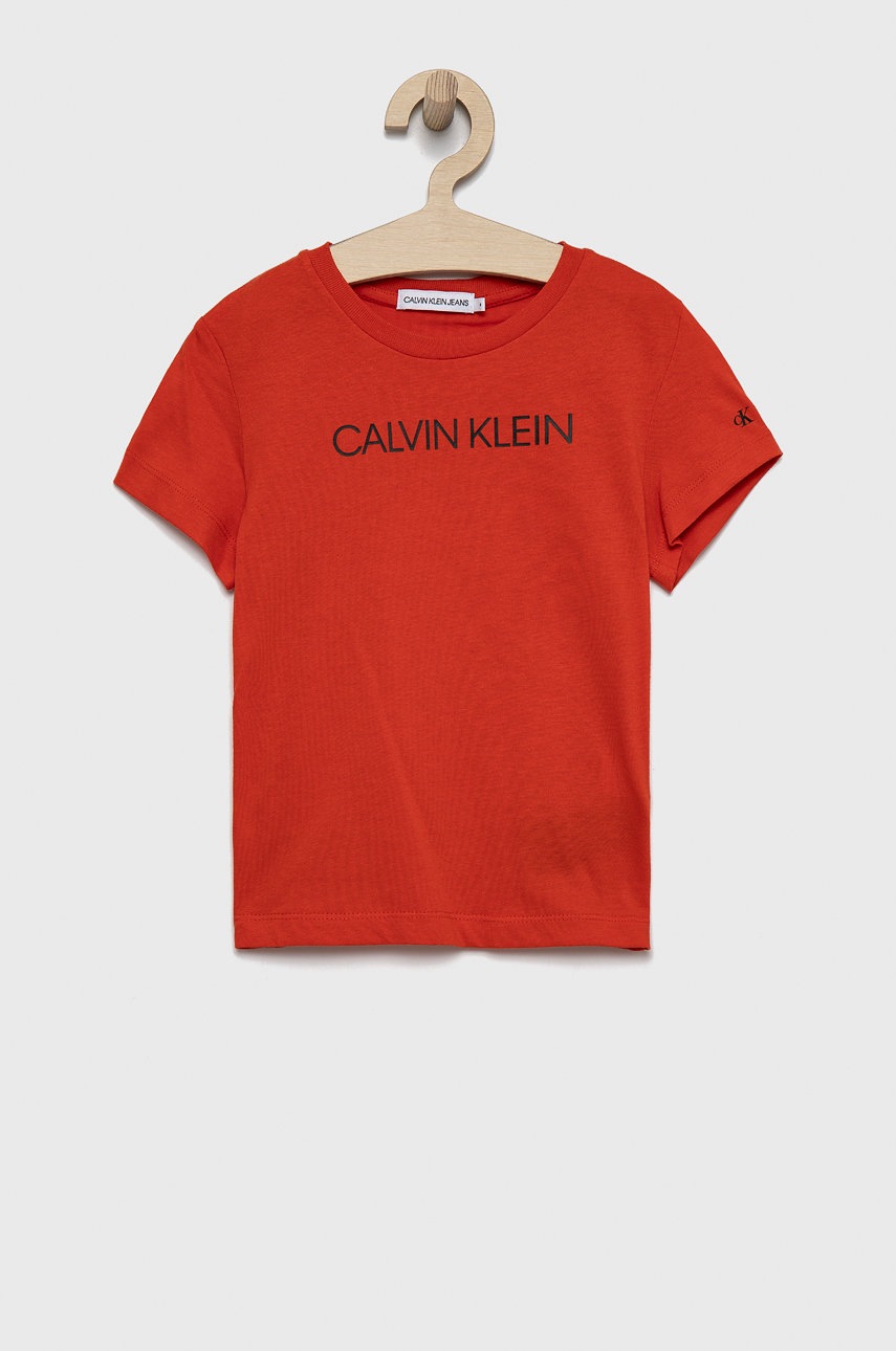 

Calvin Klein Jeans - Детска тениска 104- cm, Оранжев