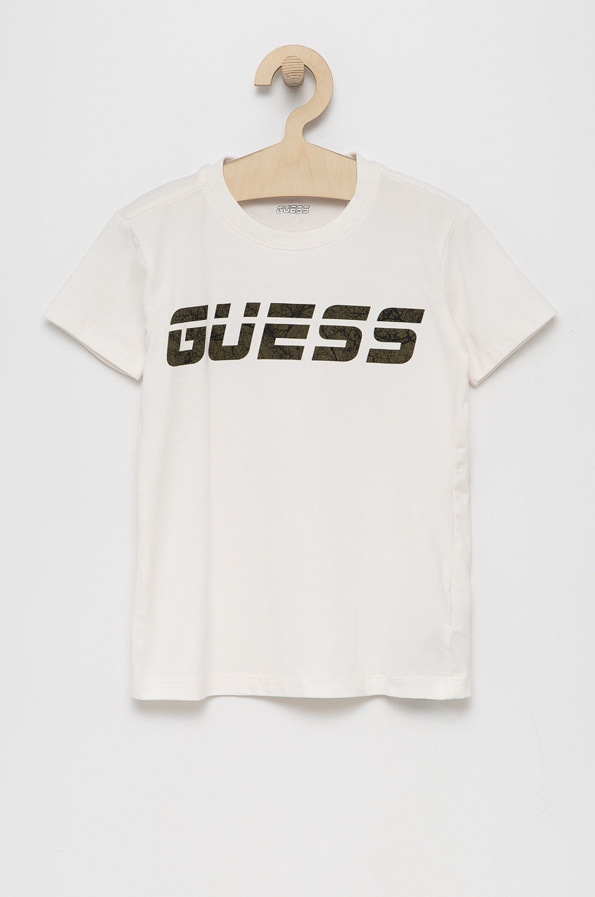 

Детская футболка Guess цвет белый с принтом