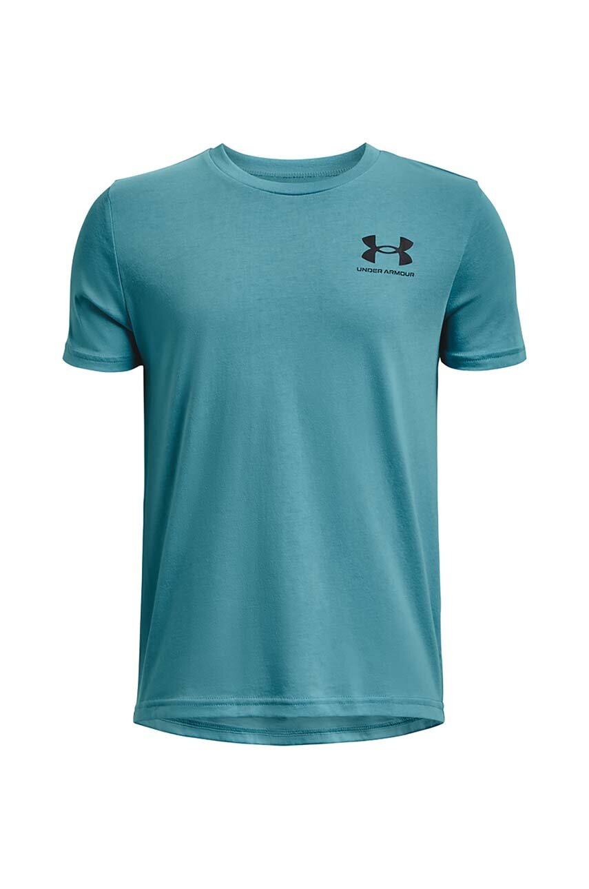 

Детска тениска Under Armour в черно с изчистен дизайн, Син