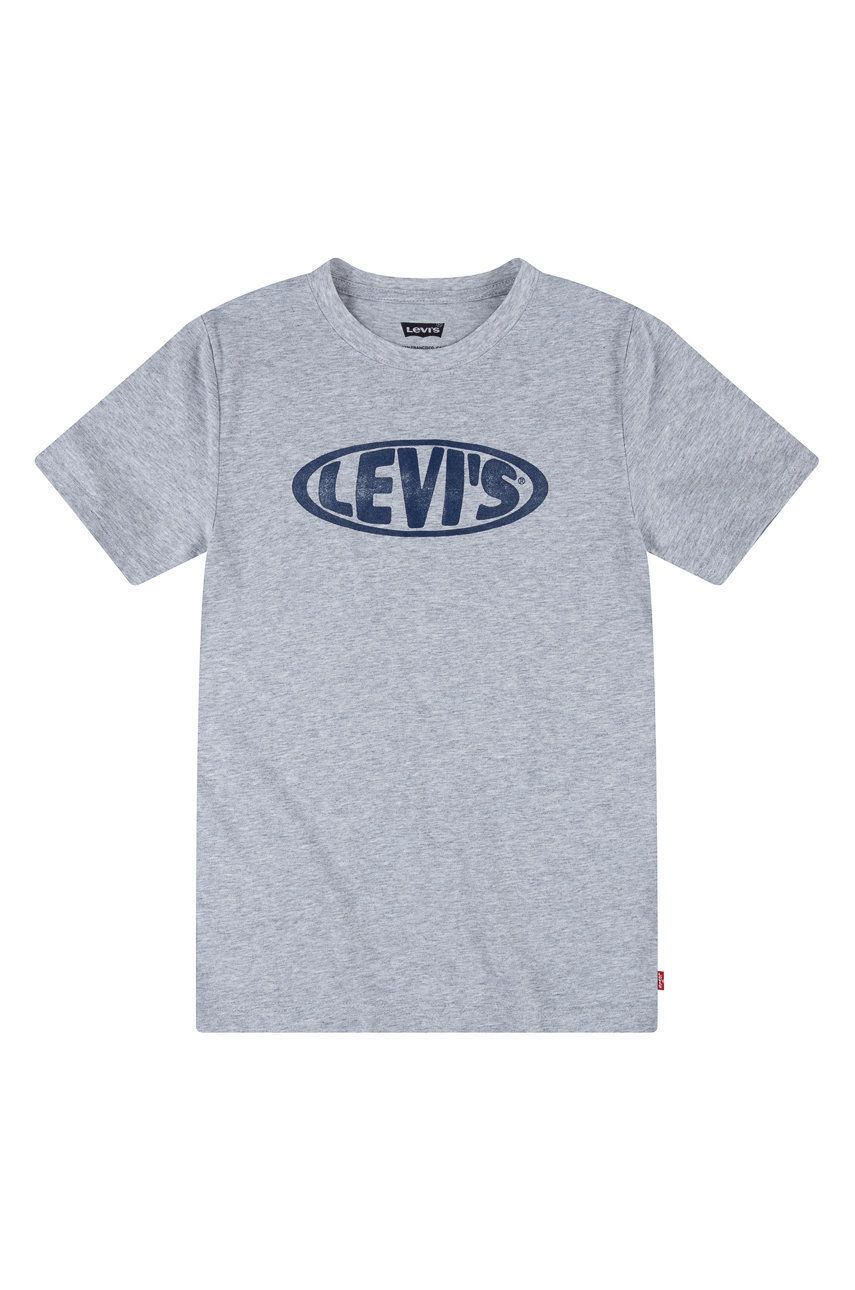 Levi’s Tricou de bumbac pentru copii culoarea gri, cu imprimeu 2023 ❤️ Pret Super answear imagine noua 2022