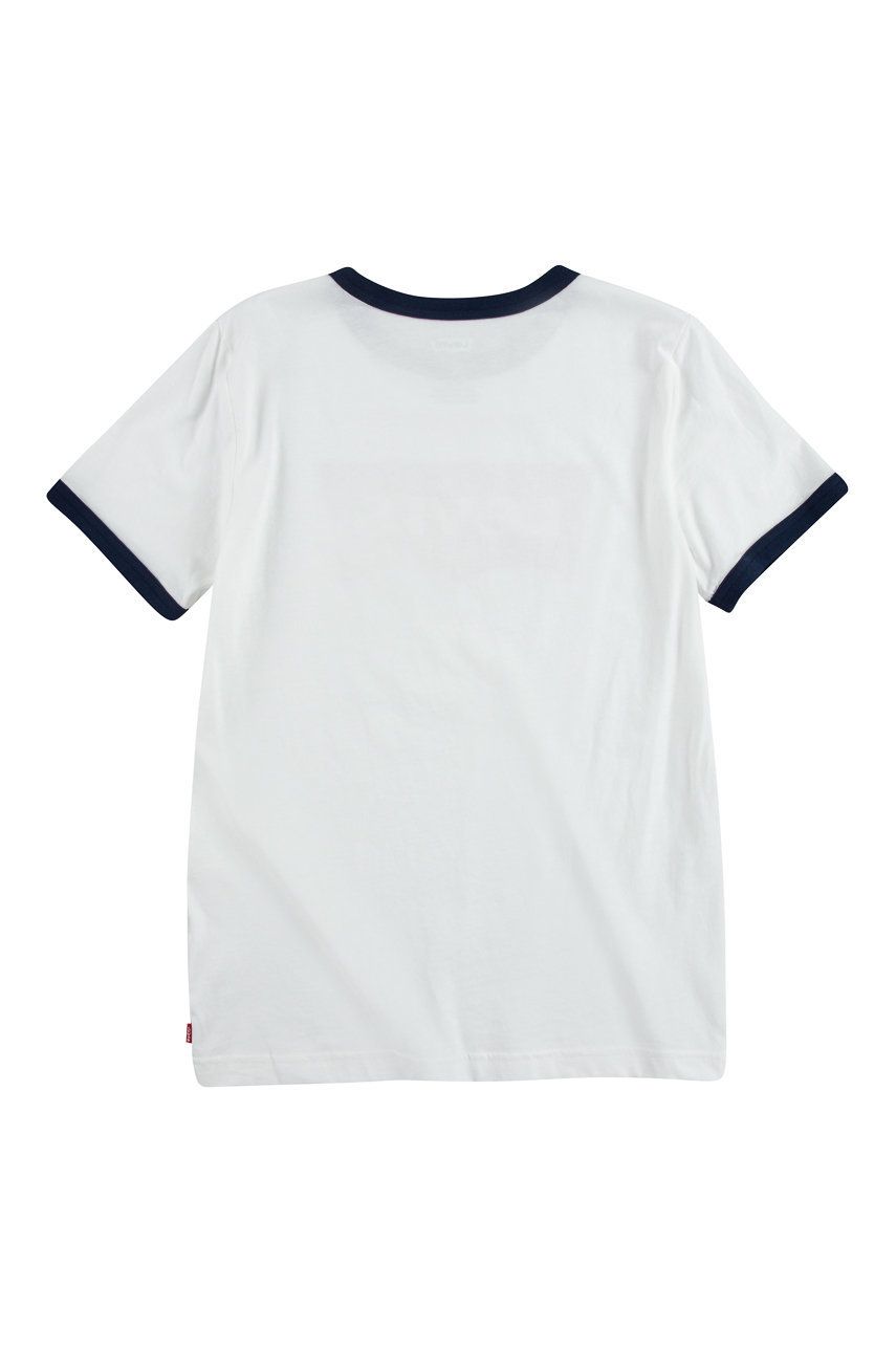 Dětské tričko Levi′s bílá barva, s potiskem - bílá -  100% Bavlna