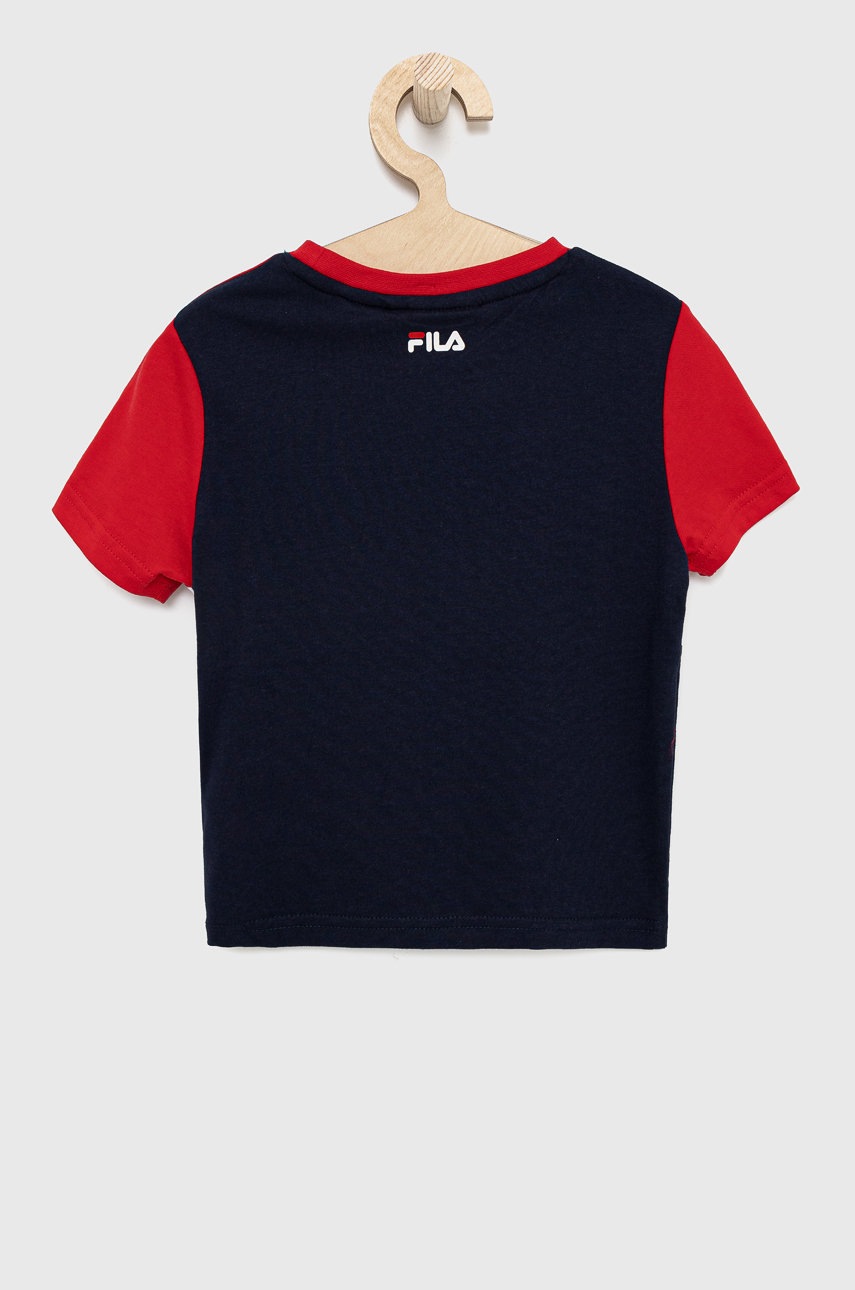 

Детская футболка Fila цвет синий с принтом