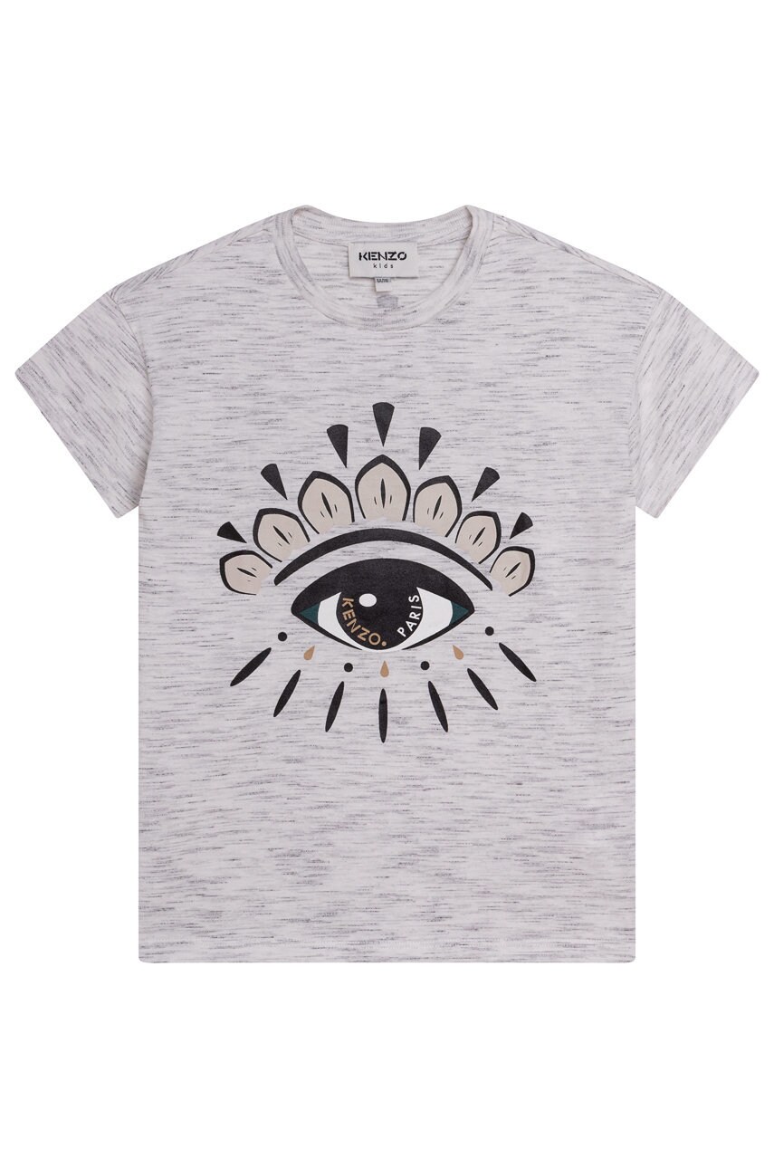 Kenzo kids tricou copii culoarea crem, cu imprimeu