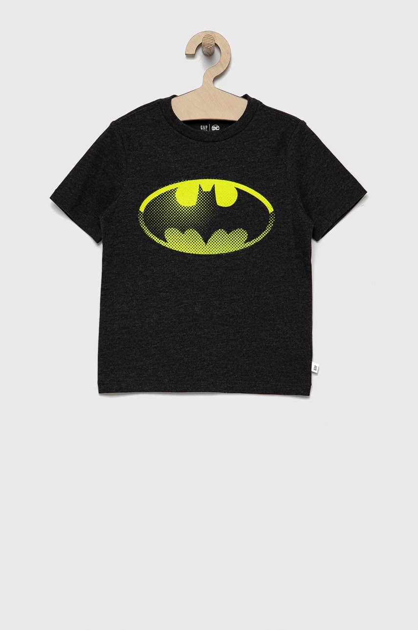 Gap tricou copii culoarea gri, melanj