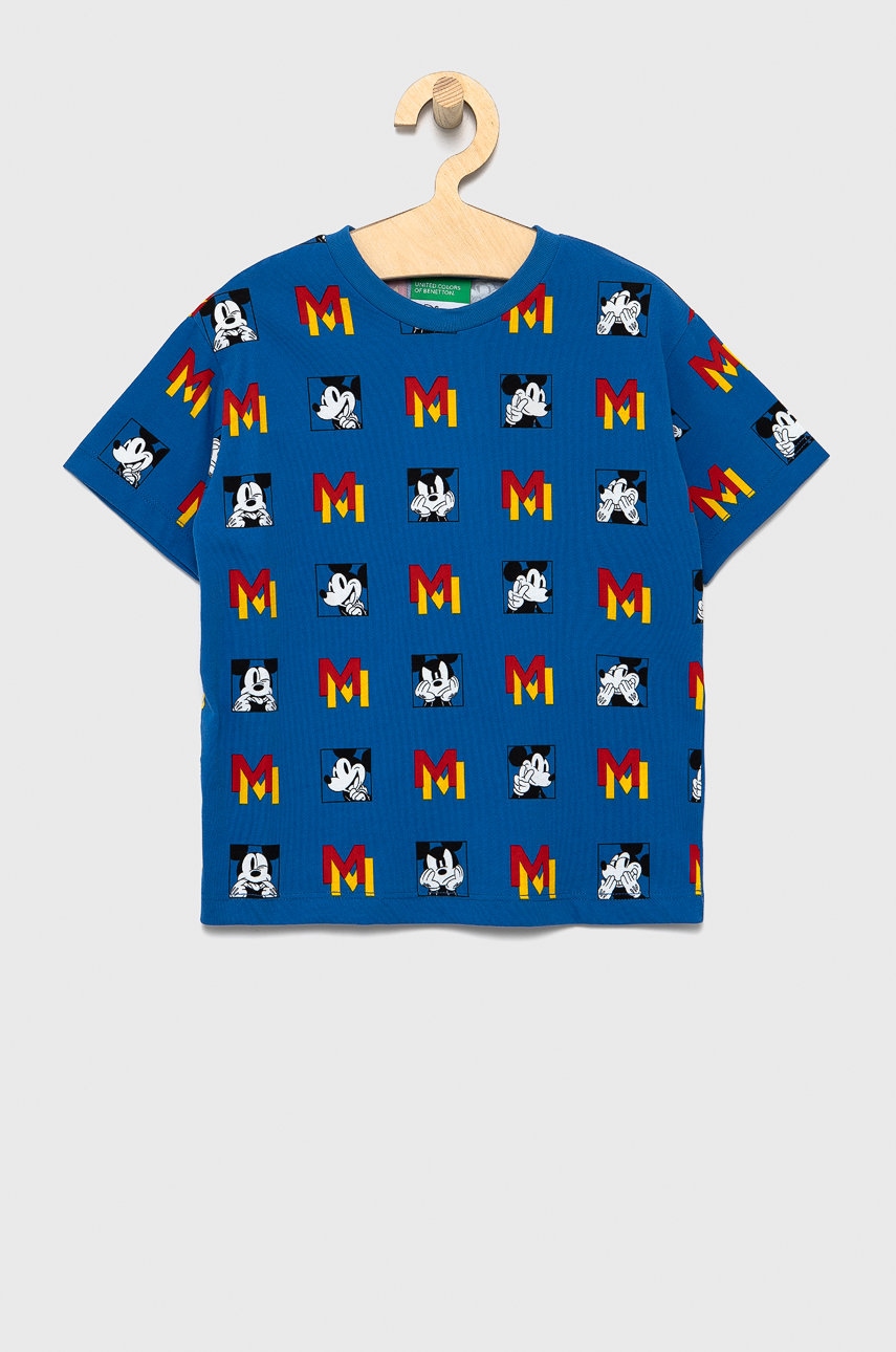 United Colors Of Benetton tricou de bumbac pentru copii x disney modelator