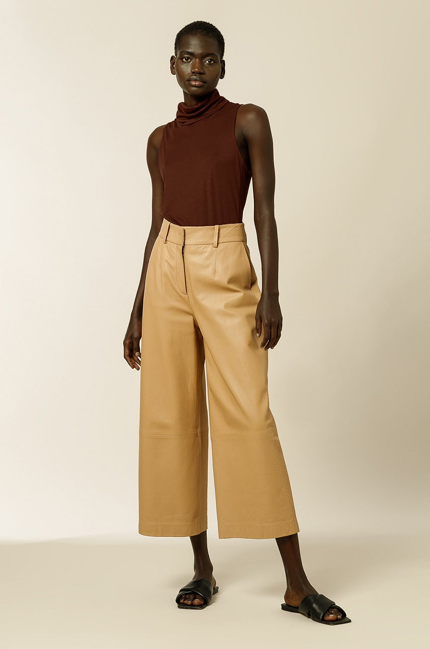 

Топ Ivy & Oak Top Kleo женский цвет бордовый с гольфом
