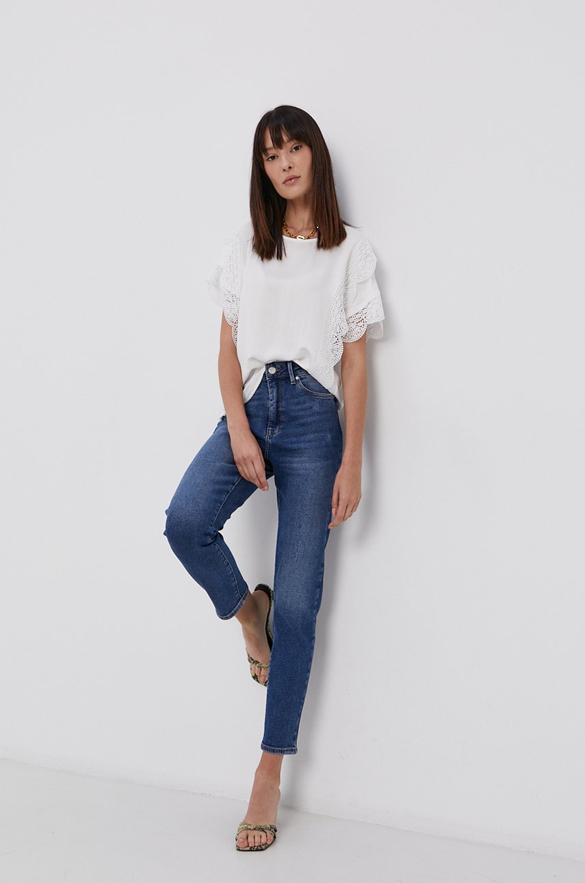 

Блузка Vero Moda женская цвет белый гладкая