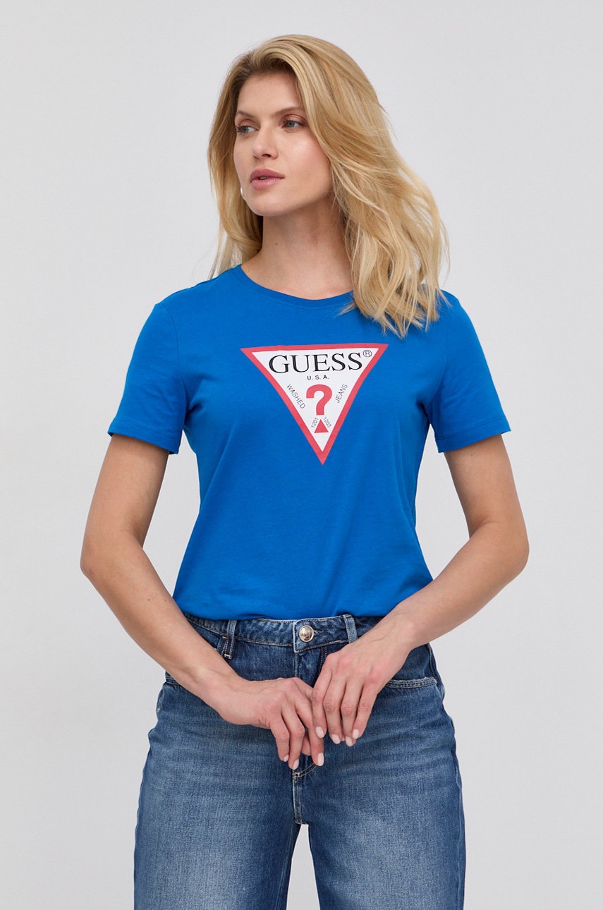 

Тениска Guess дамска, Син