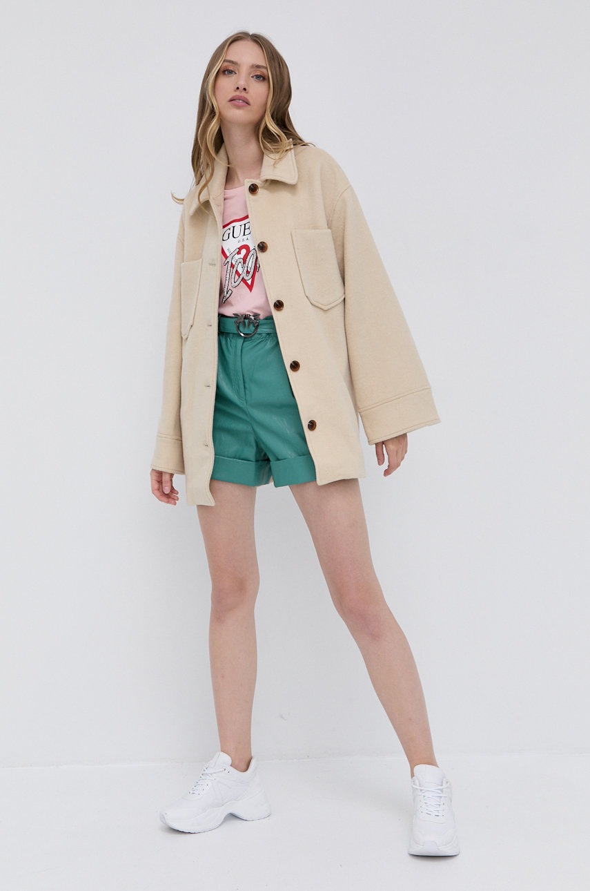 

Футболка Guess жіноча колір рожевий