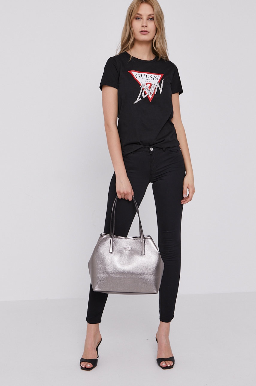 

Футболка Guess женская цвет чёрный