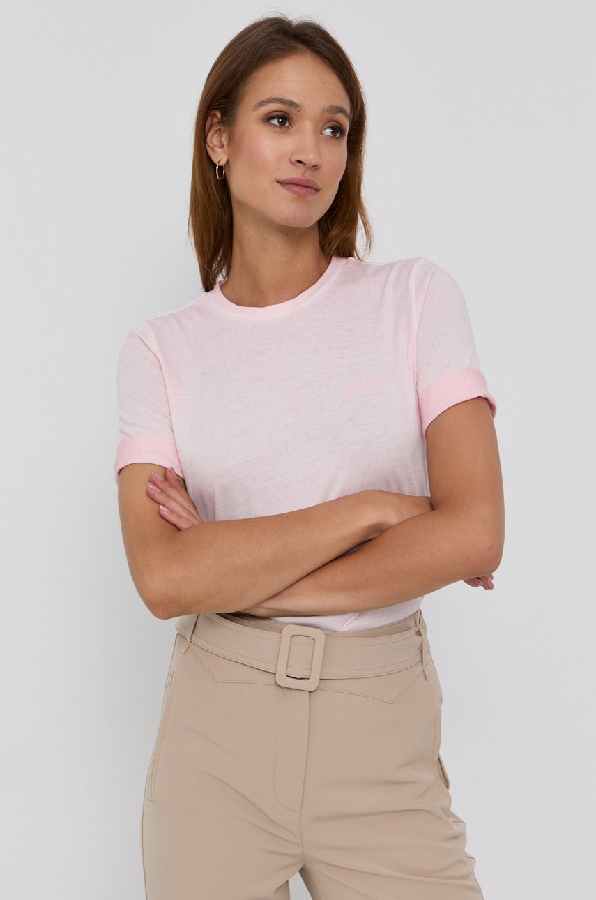 

Футболка Guess женская цвет розовый