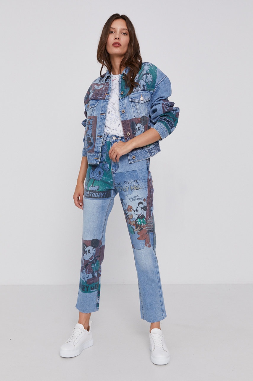 

Хлопковая футболка Desigual цвет белый