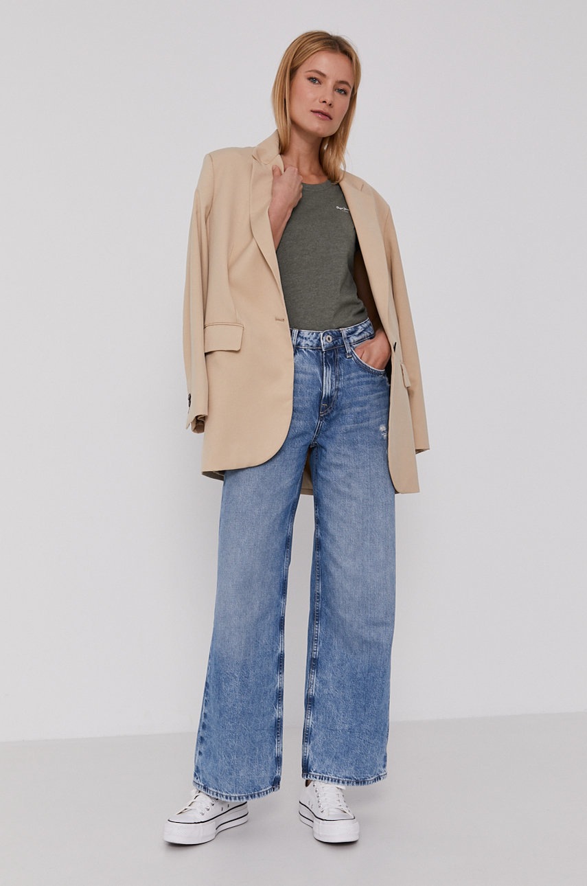 

Футболка Pepe Jeans Marjorie жіноча колір зелений