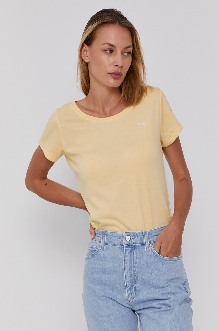 

Футболка Pepe Jeans Marjorie жіноча колір жовтий