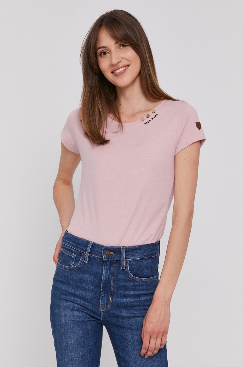 

Футболка Pepe Jeans RAGY женская цвет розовый