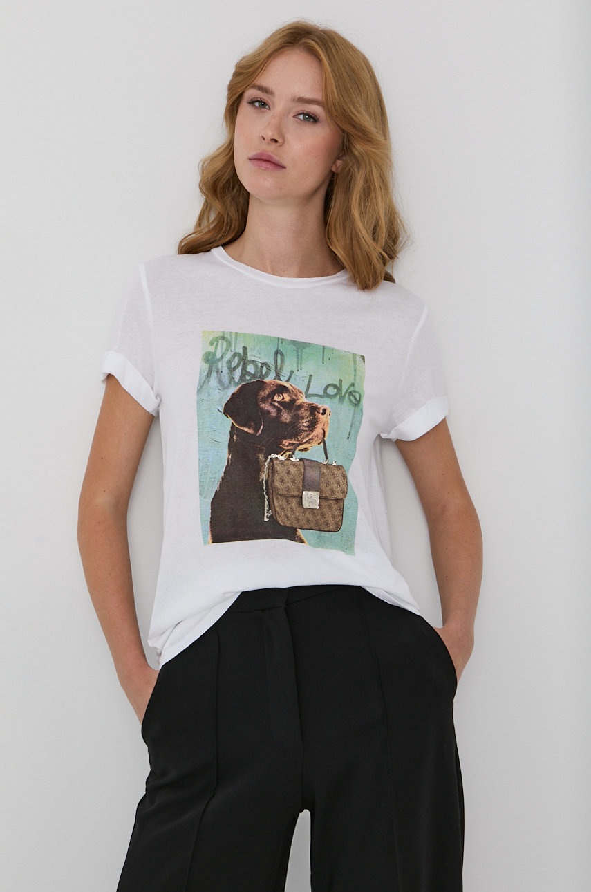 

Guess - Тениска, Бял