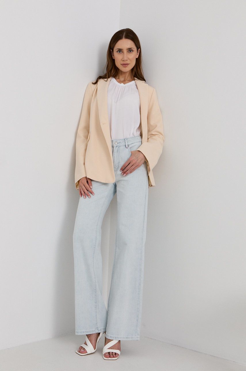 MAX&Co. Top CLINICA femei, culoarea alb, cu turtleneck 2022 ❤️ Pret Super answear imagine noua 2022