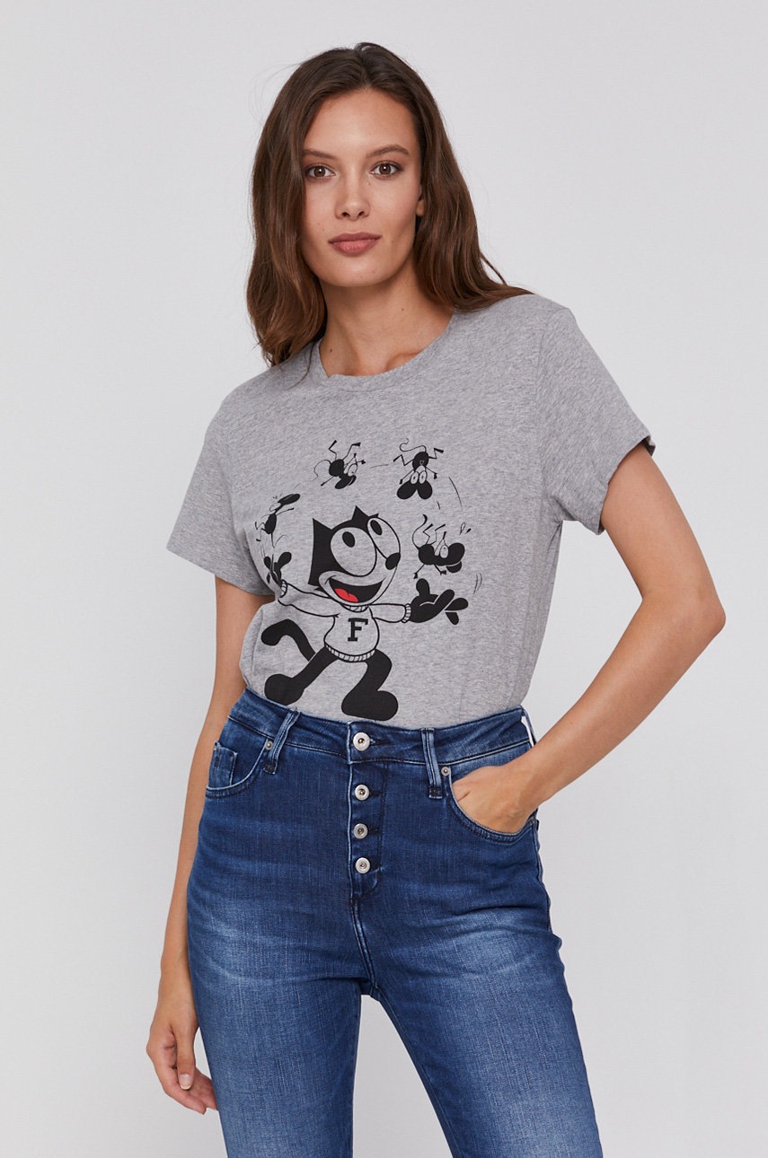 Levi's Tricou Din Bumbac X Felix The Cat Culoarea Gri