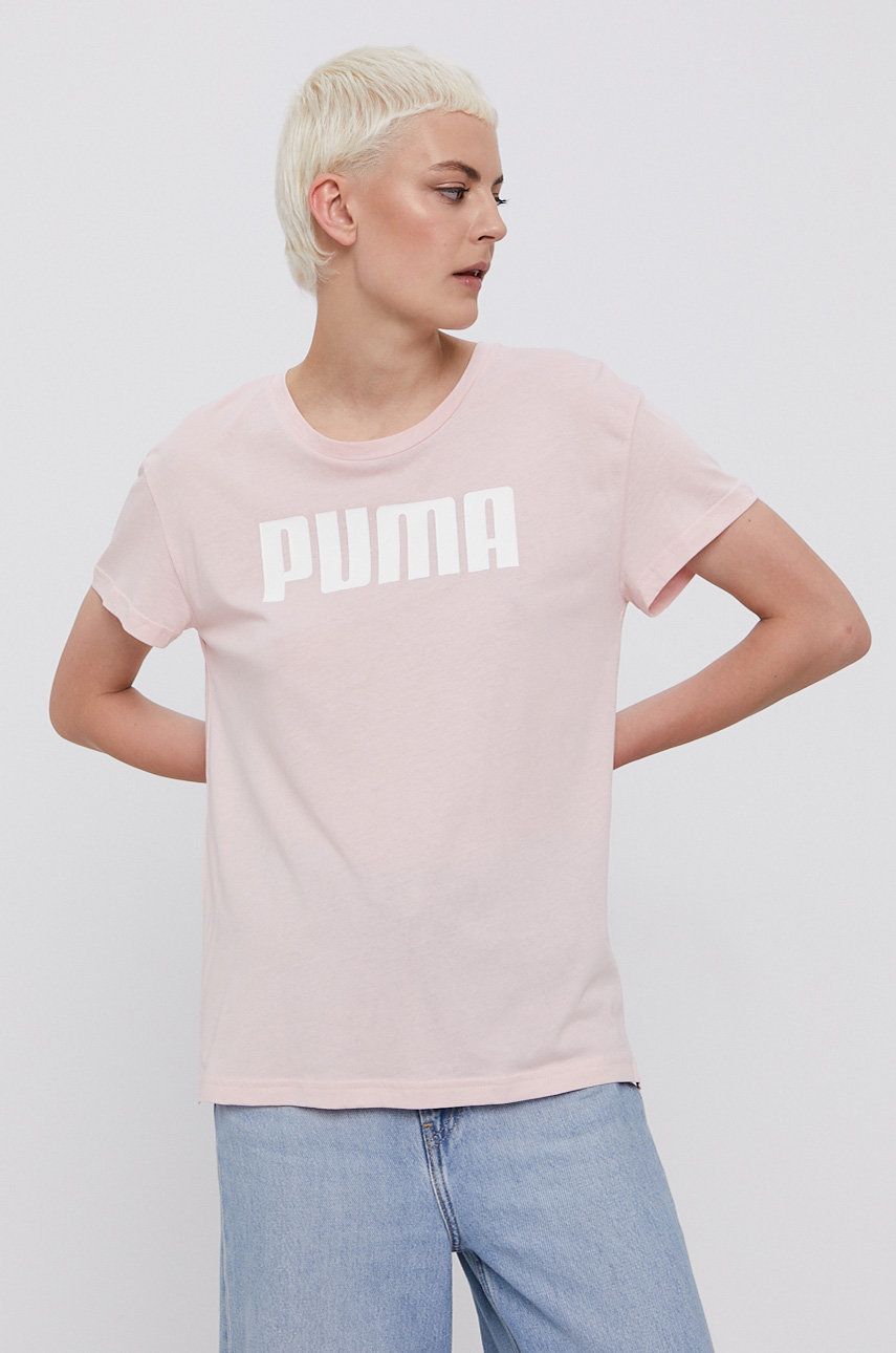 Puma Tricou 586454 femei, culoarea roz imagine reduceri black friday 2021 answear.ro