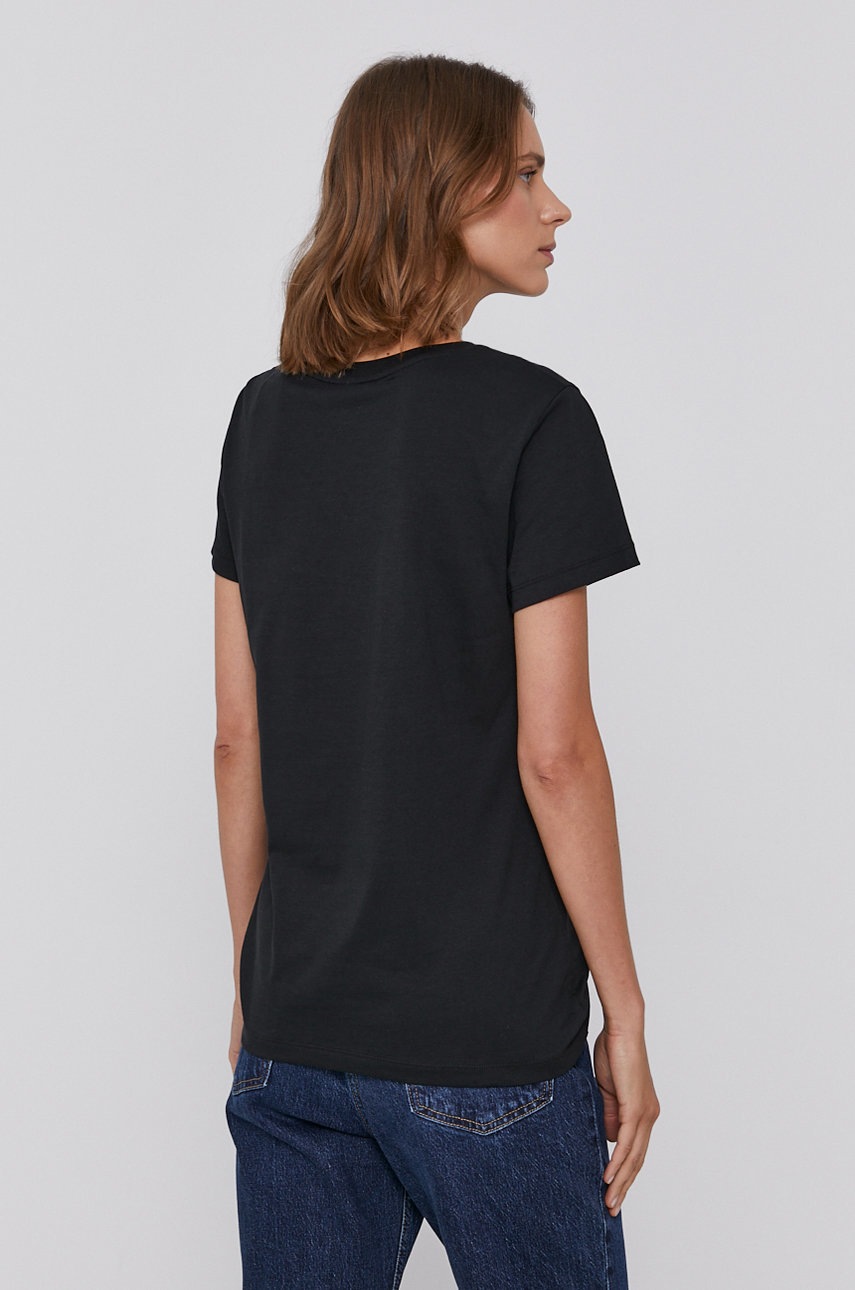 

Хлопковая футболка Armani Exchange цвет чёрный