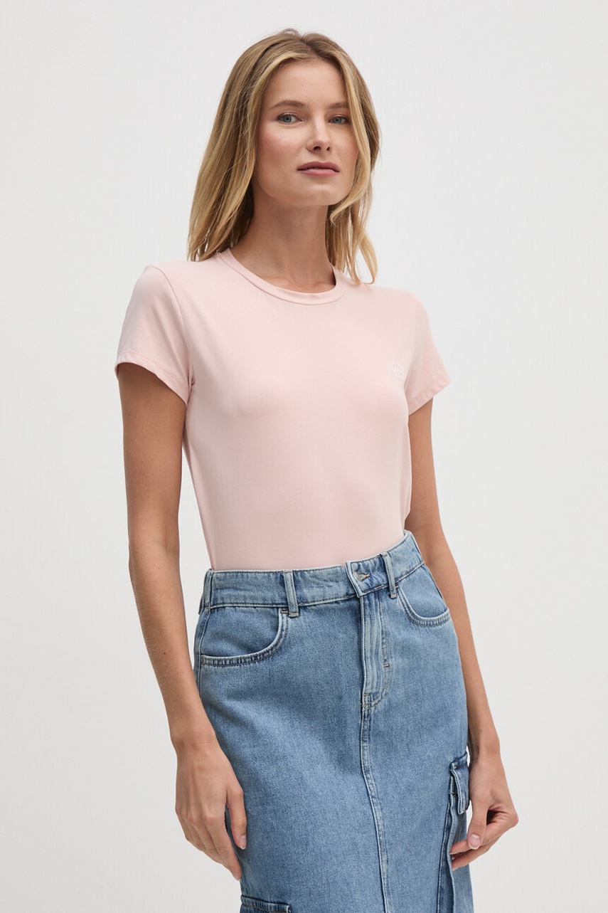 

Тениска Armani Exchange в розово, Розов
