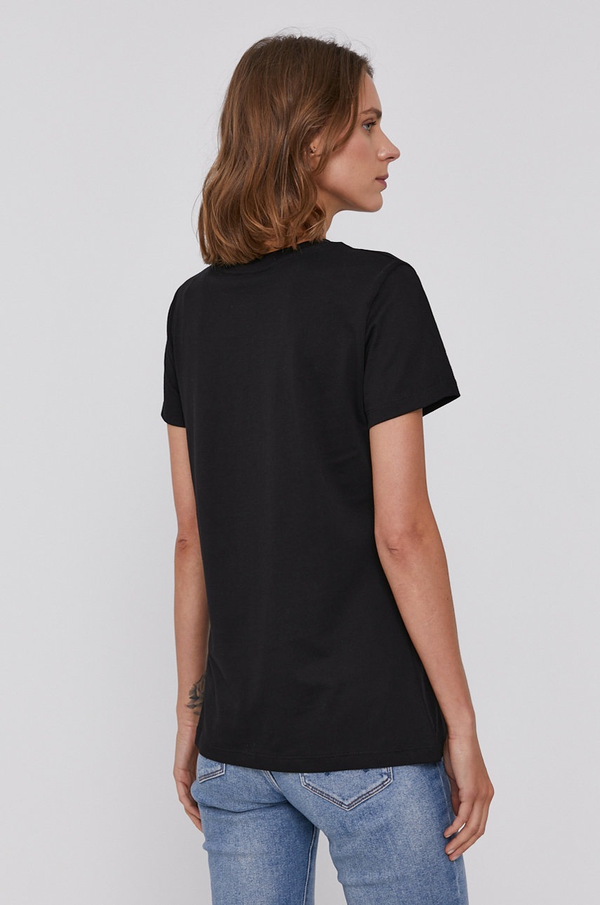 

Хлопковая футболка Armani Exchange цвет чёрный