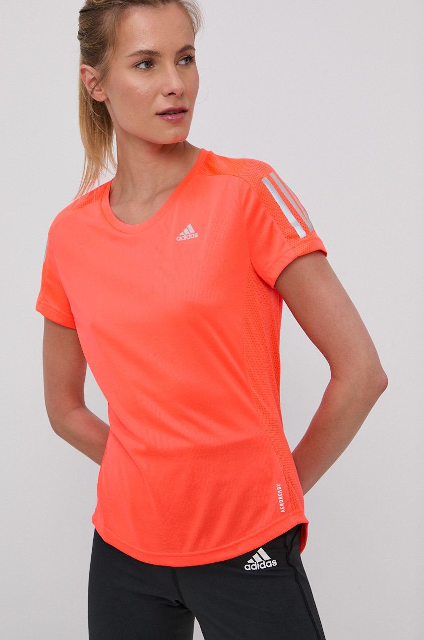 Adidas Performance Tricou femei, culoarea portocaliu