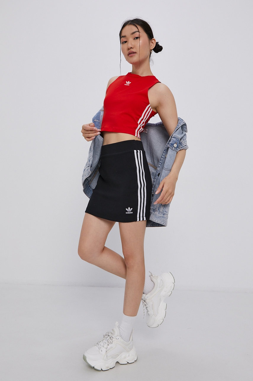 

Топ adidas Originals женский цвет красный