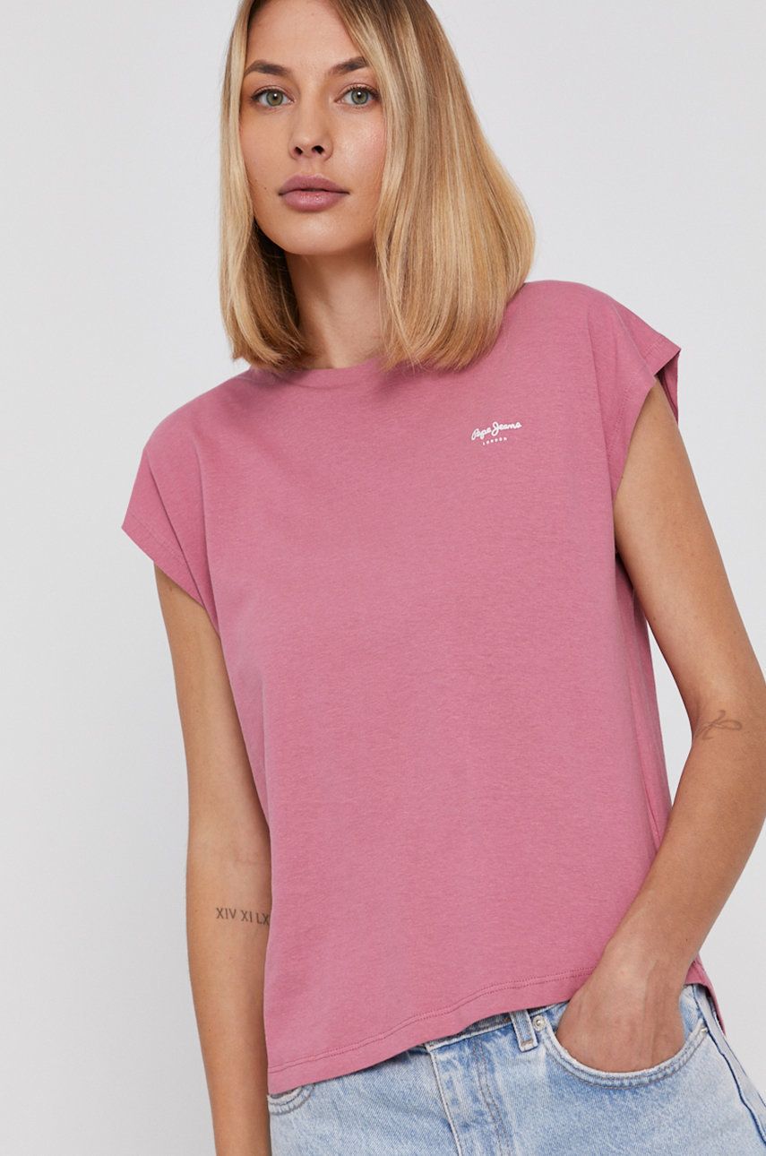 Pepe Jeans - Tricou din bumbac Bloom