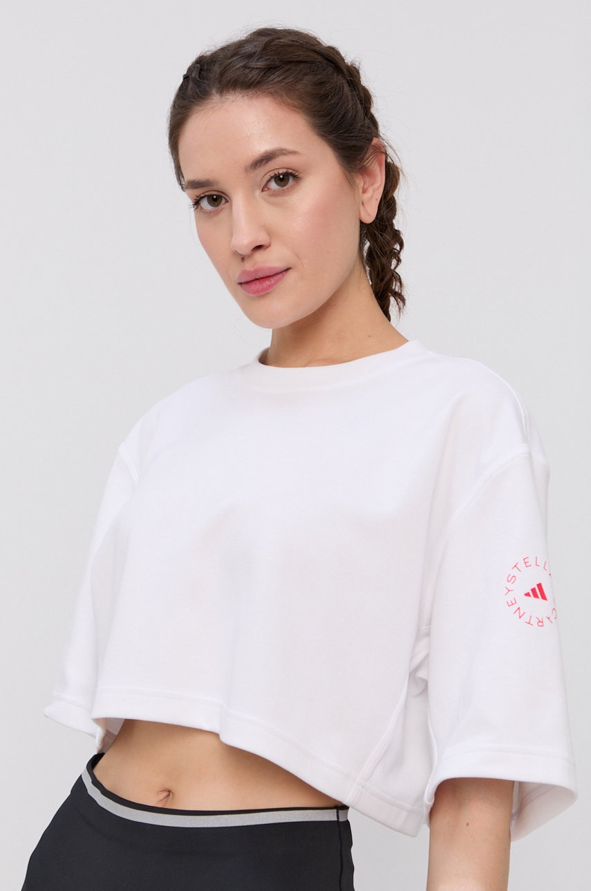 

Тениска adidas by Stella McCartney дамска в бяло, Бял