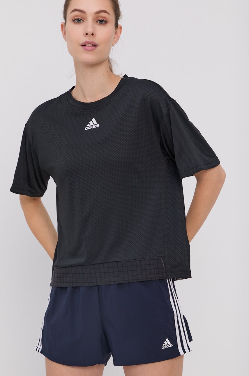 

Футболка adidas Performance жіноча колір чорний