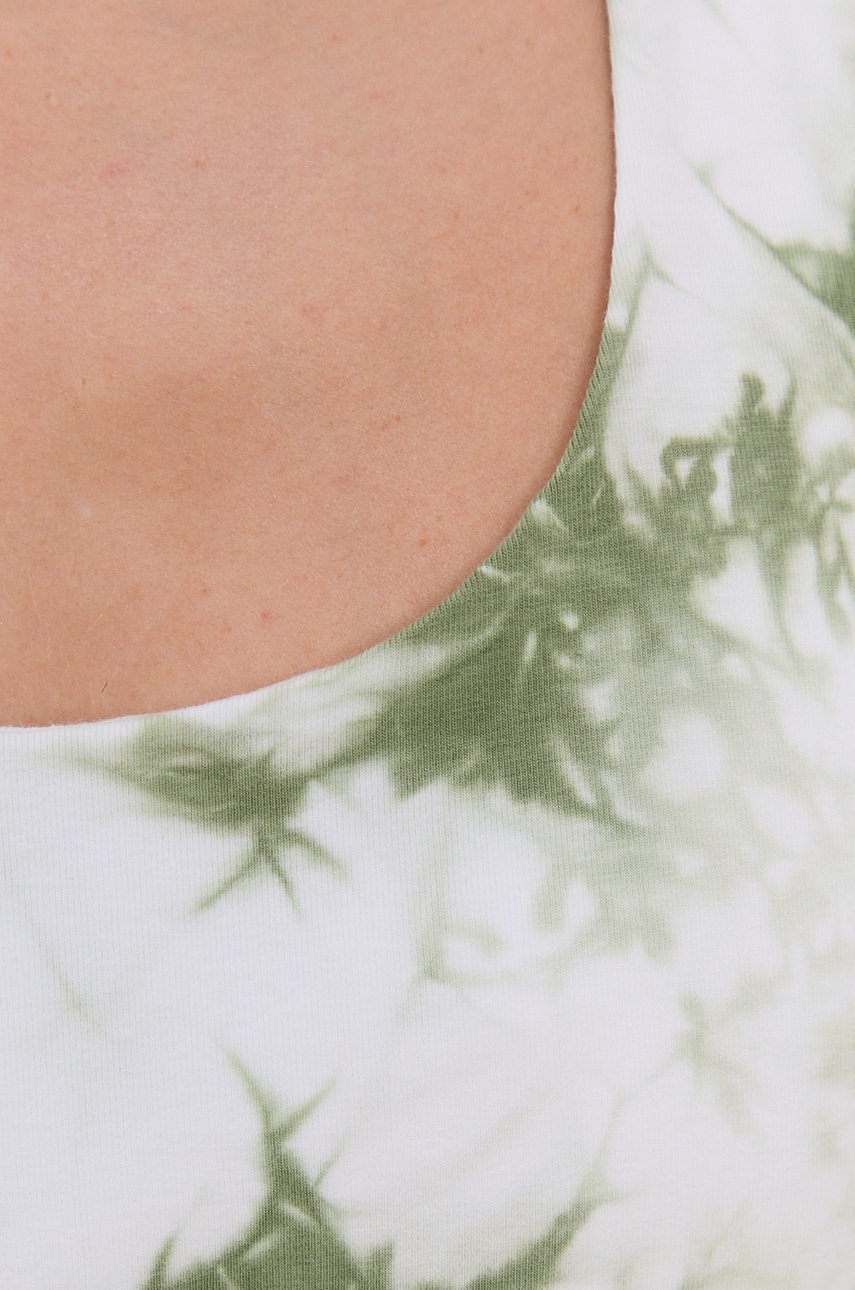 Top DKNY γυναικείο, χρώμα: πράσινο φωτογραφία