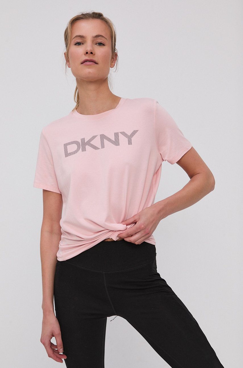 Dkny T-shirt DP1T6749 damski kolor różowy