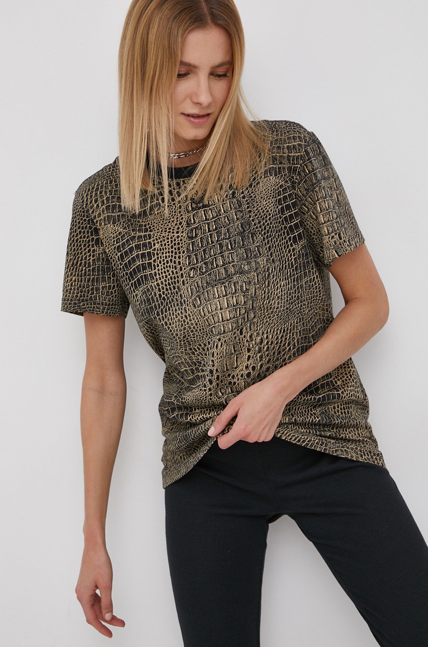 

Памучна тениска adidas Originals H20424 в бежово, Бежов