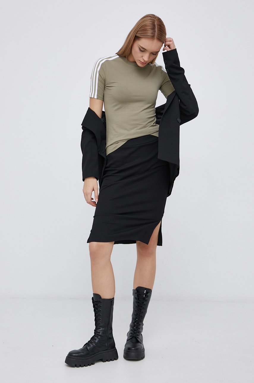 Adidas originals tricou femei, culoarea verde