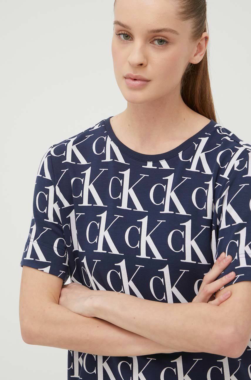 Calvin Klein Underwear t-shirt piżamowy kolor granatowy