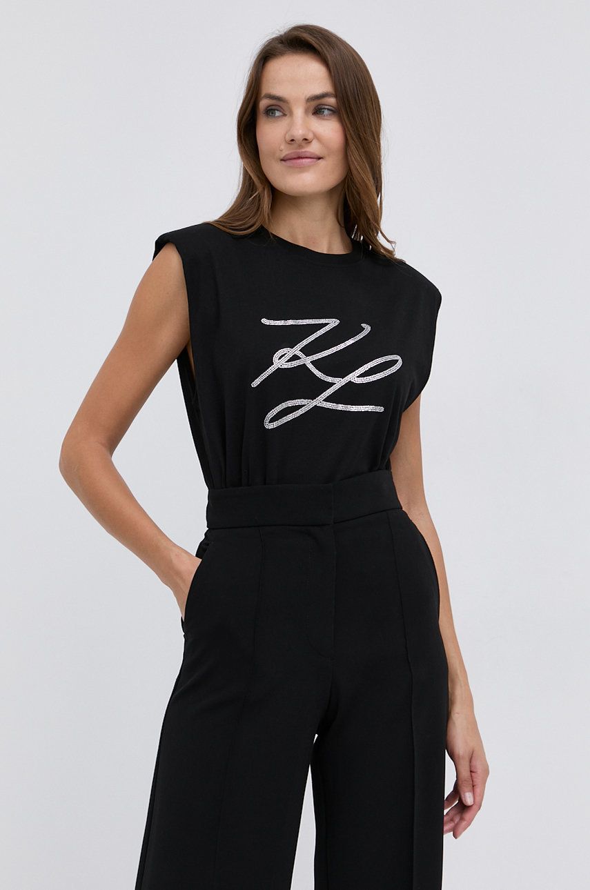 Karl Lagerfeld – Top din bumbac answear.ro imagine 2022 13clothing.ro