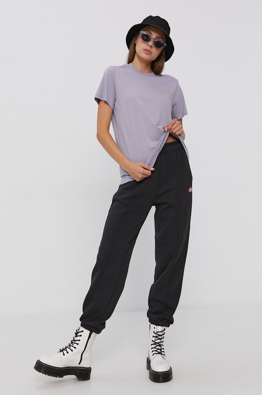 

Бавовняна футболка Dickies колір рожевий