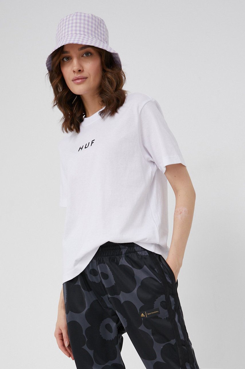 HUF Tricou Din Bumbac Culoarea Alb