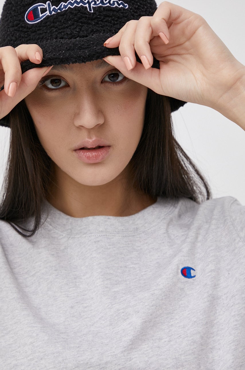 Champion tricou din bumbac 114127 culoarea gri