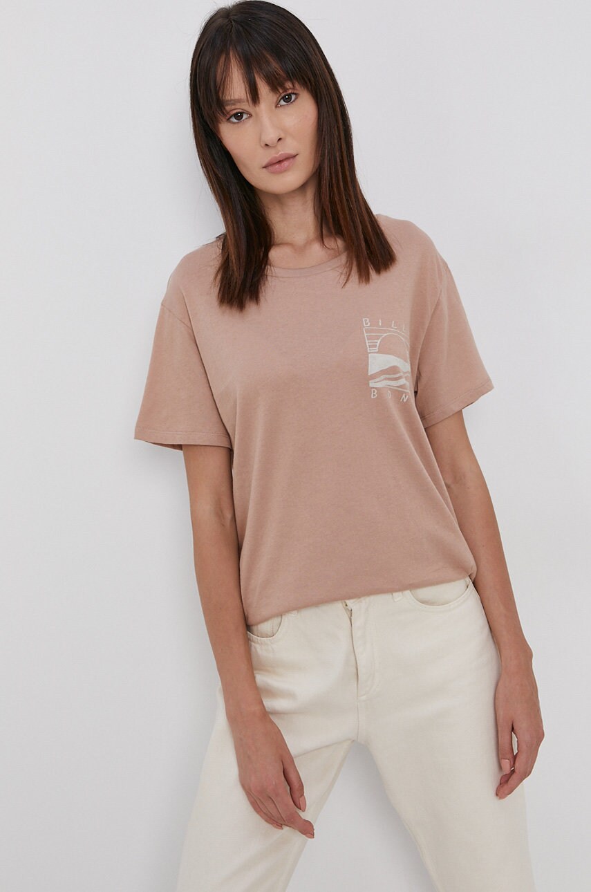 

Бавовняна футболка Billabong колір жовтий